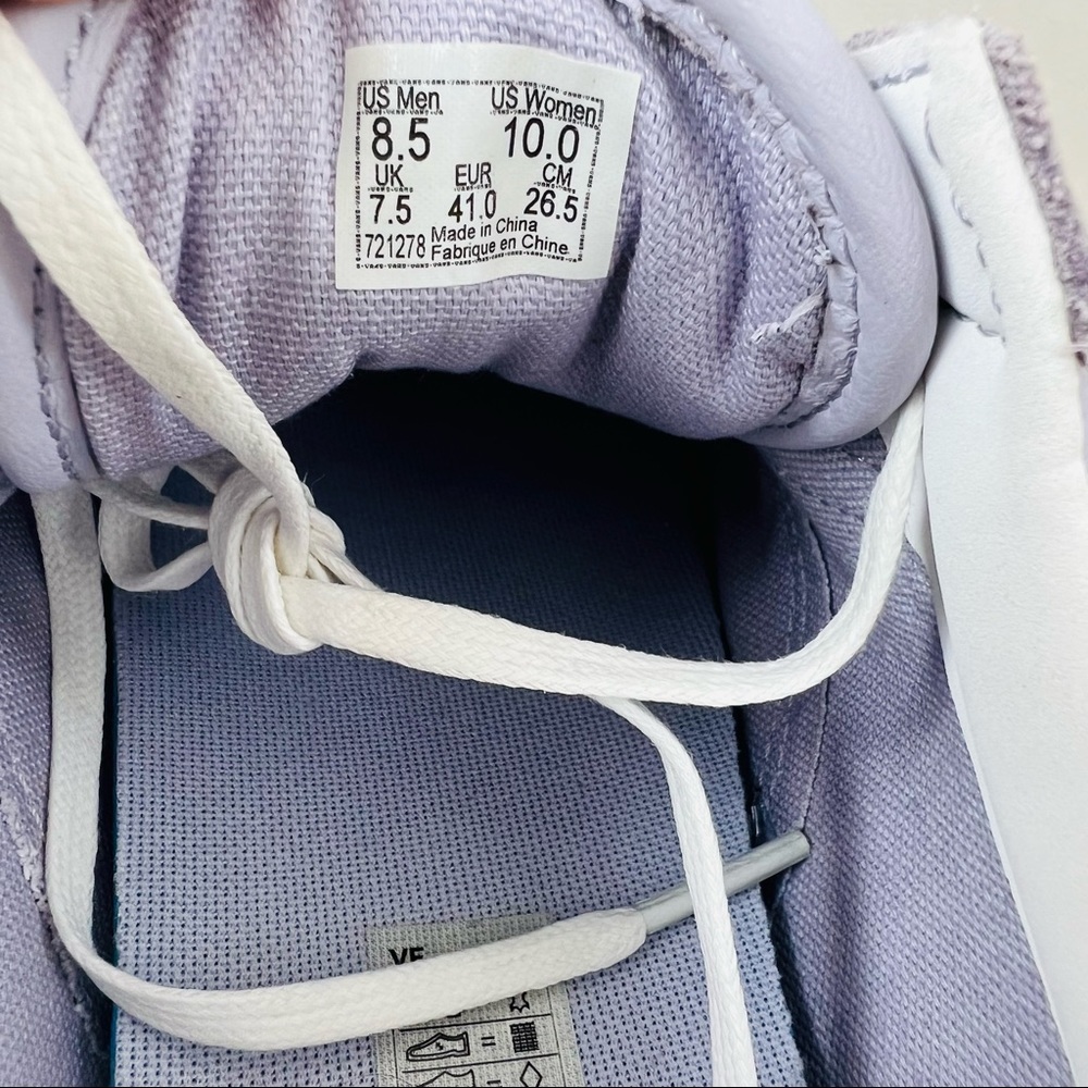 Unisex Lavender Vegan Leather Shoes - Picture 11 of 12